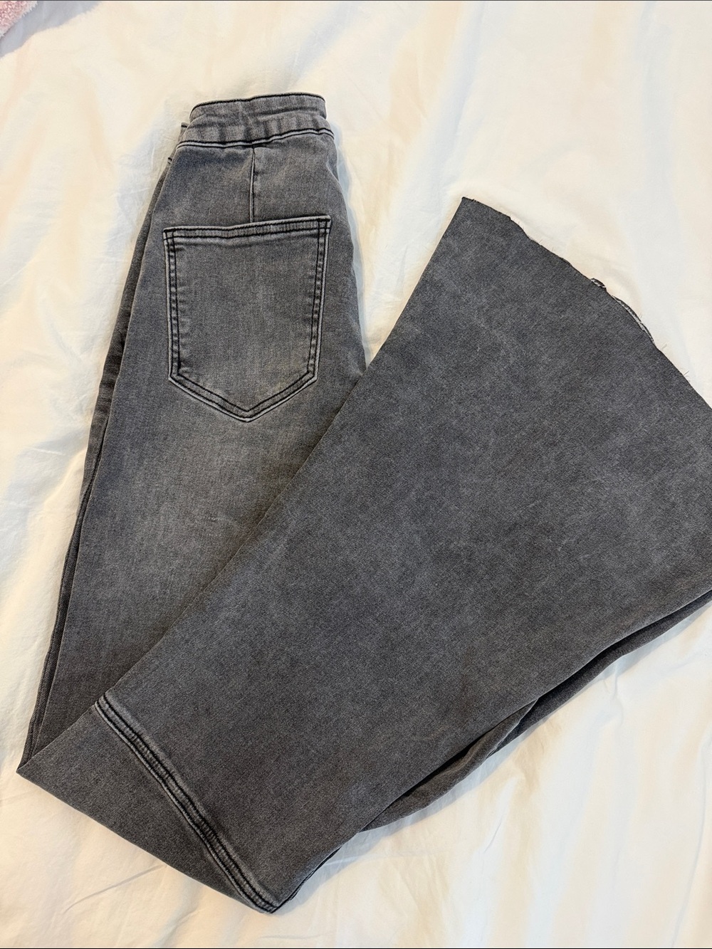 Buddylove Women's High-Rise Flared Jeans — Charcoal Gray
